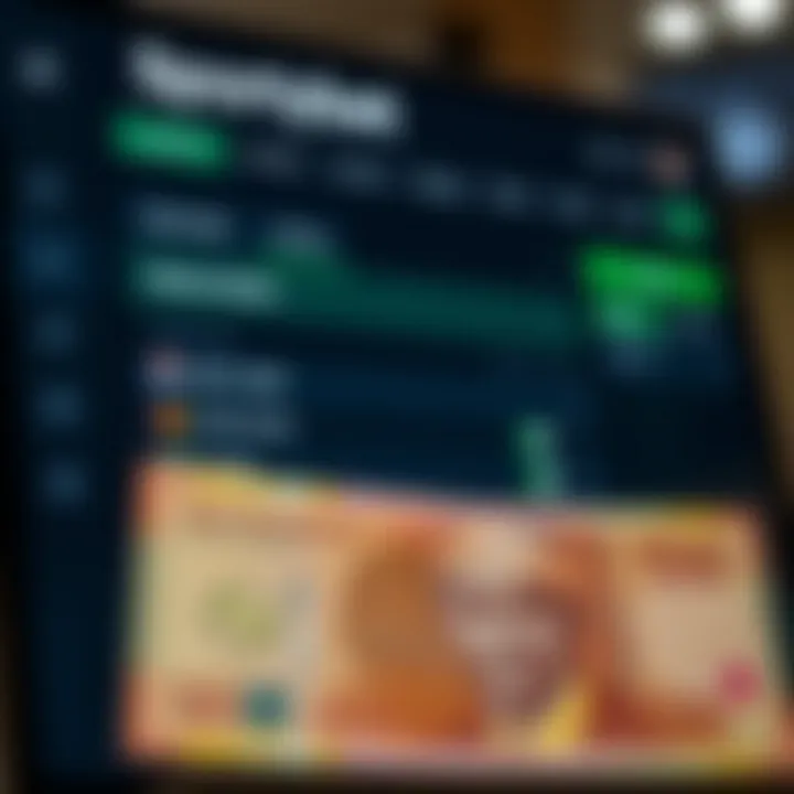 User interacting with SportyBet platform on mobile device showing betting options