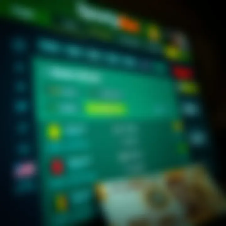 SportyBet Platform Showcasing Available Darts Betting Markets User interface of SportyBet platform displaying darts betting options and real-time odds