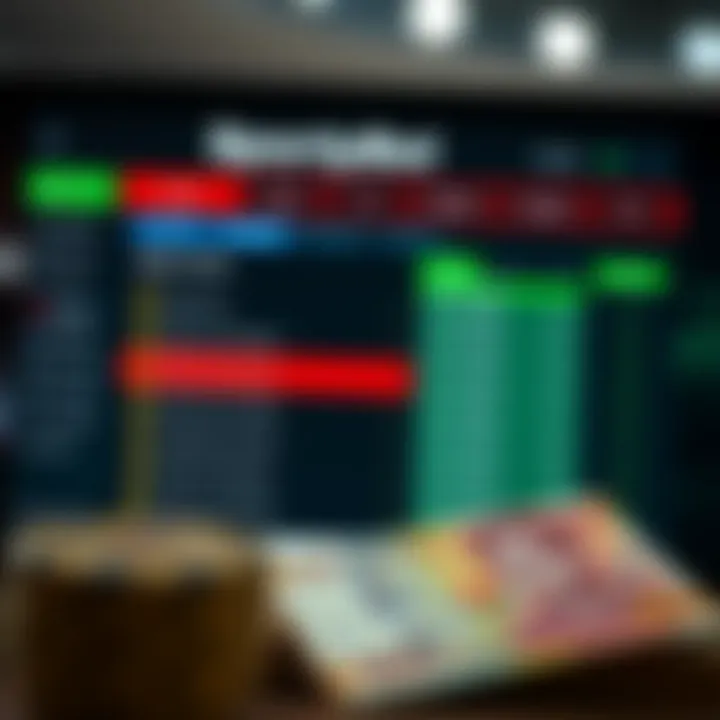 Comparison chart showing different online betting deposit fee structures