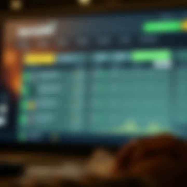 Modern sports betting interface displaying live football odds and statistics on a digital device