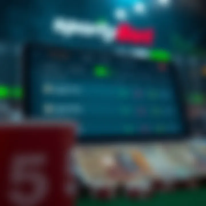 Mobile device displaying SportyBet app interface with betting options for Nigerian users