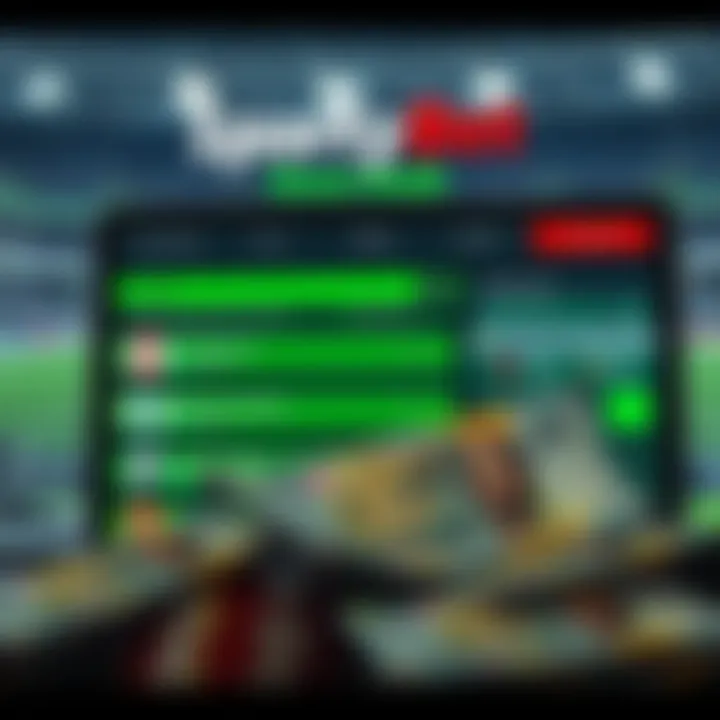 User navigating SportyBet app payment and withdrawal section showcasing convenient transaction methods