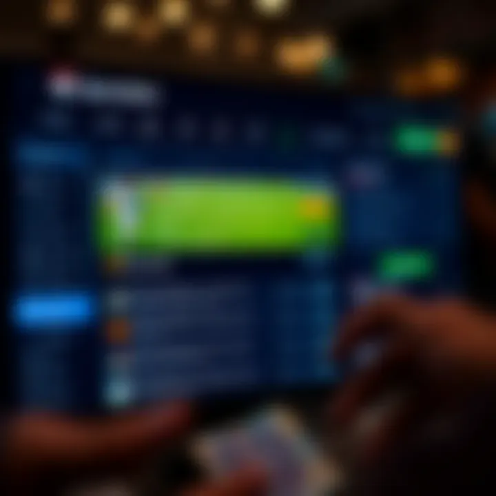 User interface displaying various betting options on SportyBet Shop app