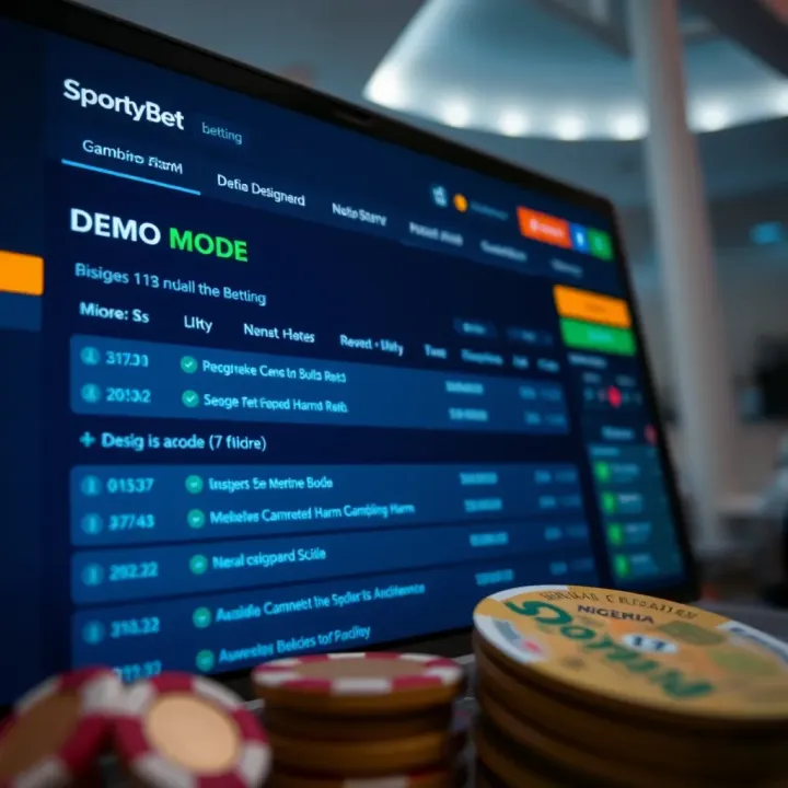 User interface displaying various sports betting options on SportyBet platform