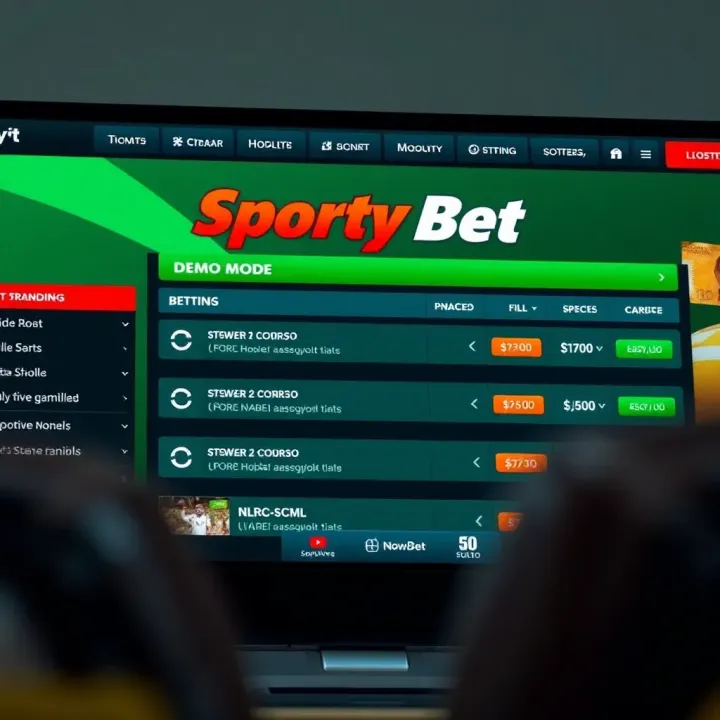 Key Features of the Old Sportybet Mobile Platform Interface showing key features of the old Sportybet mobile platform on a smartphone screen