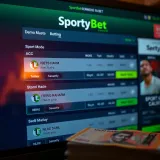 Smartphone displaying Sportybet app alongside Nigerian Naira currency notes