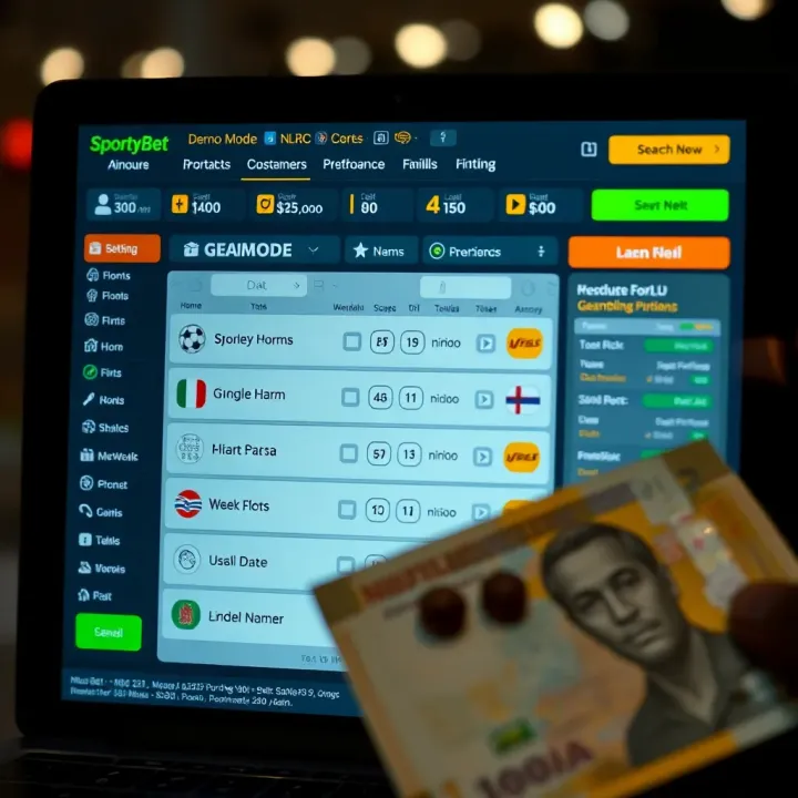 Registration Screen on Score SportyBet App Mobile screen showing registration form on the Score SportyBet app with fields to enter user details