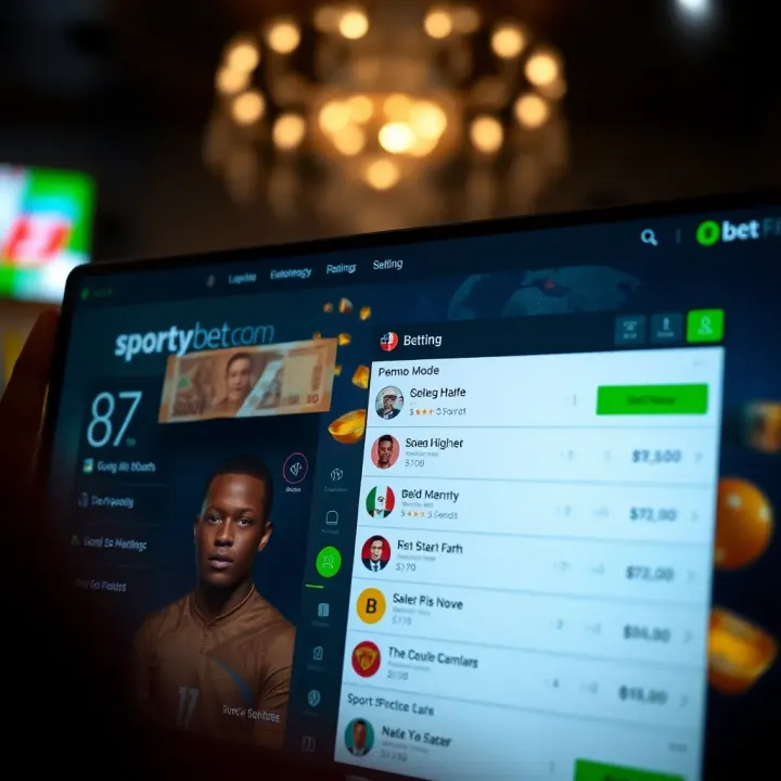 Smartphone screen showing SportyBet app installation on Android device