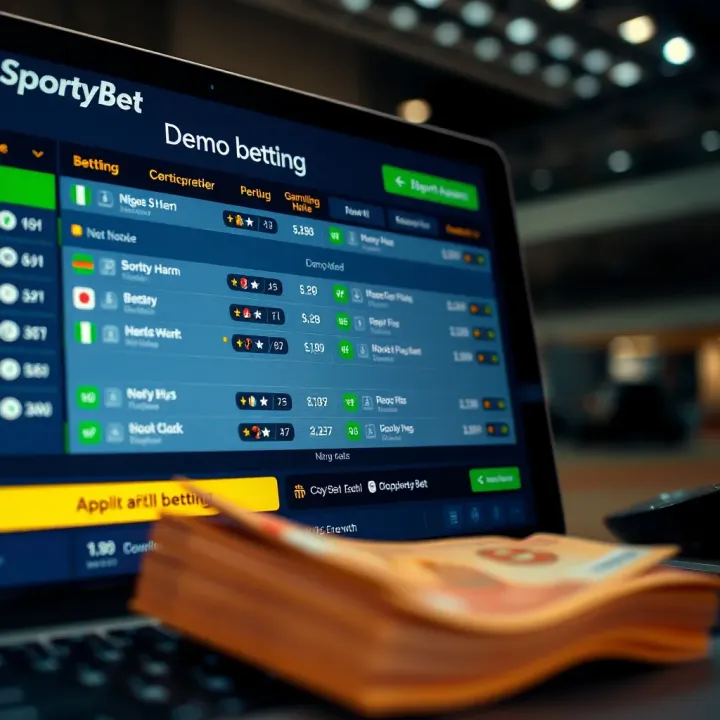 Mobile screen displaying SportyBet app interface for entering promotional code