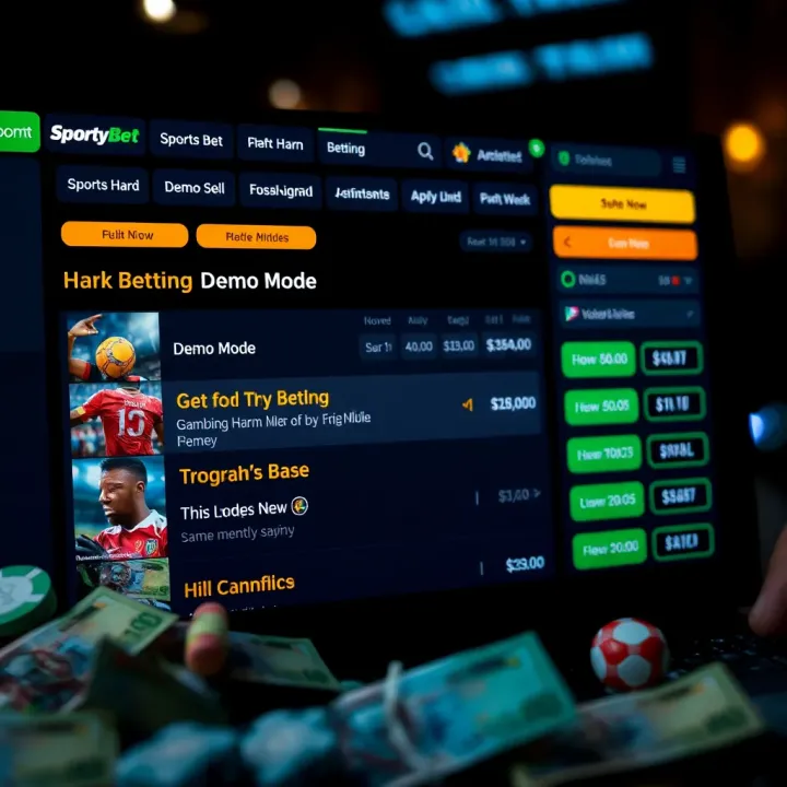 SportyBet features interface showing betting options and verification badge