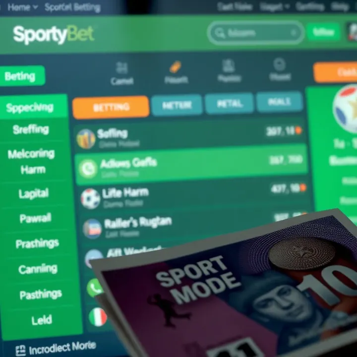 User interface of SportyBet Shop showing various sports betting options available for Nigerian bettors