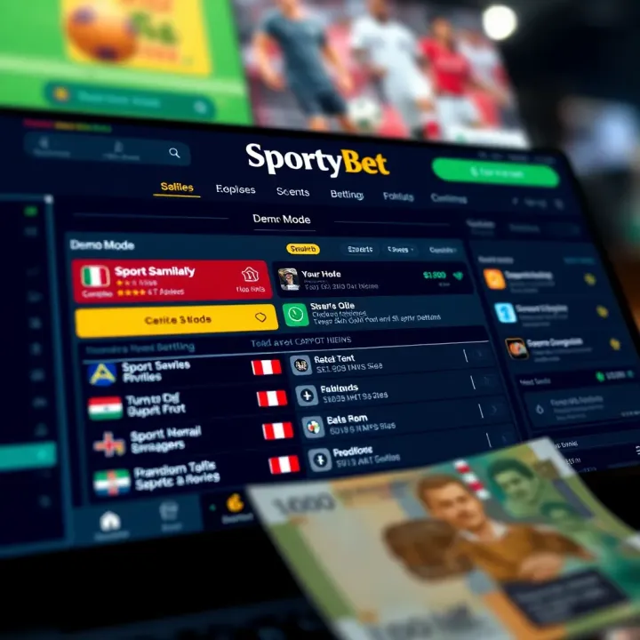 Login screen of SportyBet Uganda showing secure access options for Nigerian users