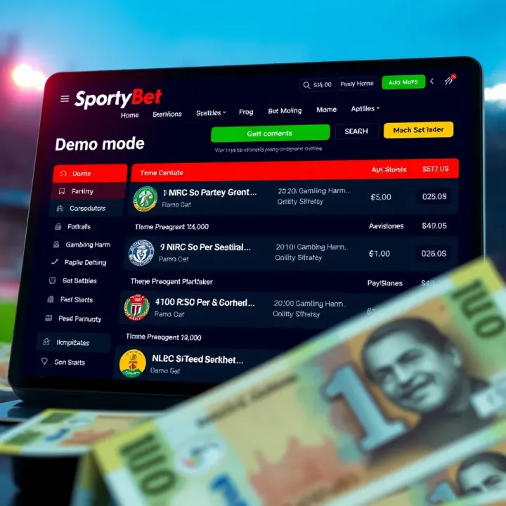 SportyBet mobile app interface displaying betting options and the cashout button