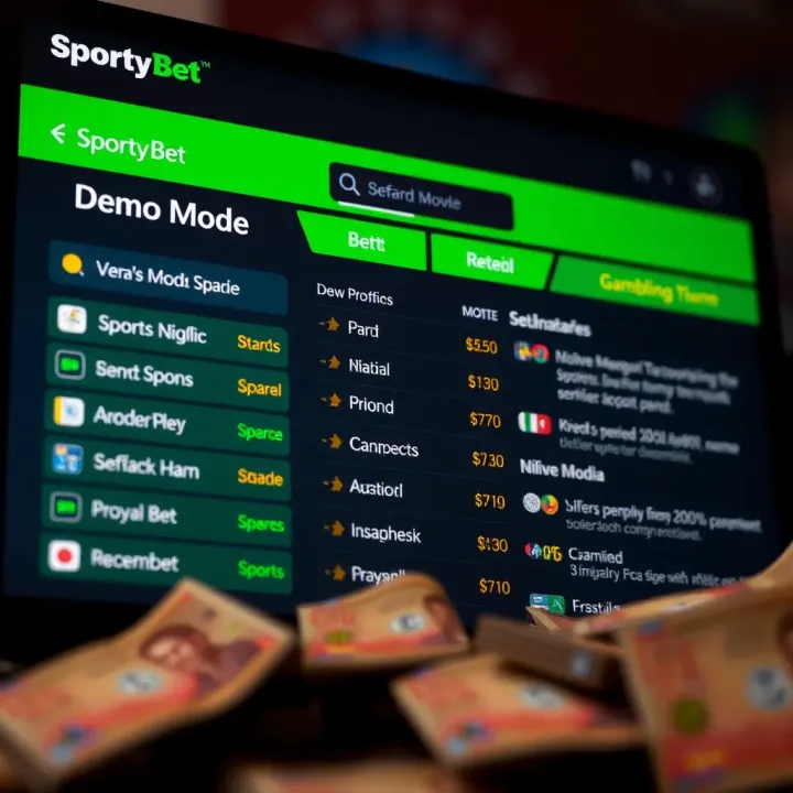 Smartphone displaying SportyBet mobile betting interface with live sports odds and betting options