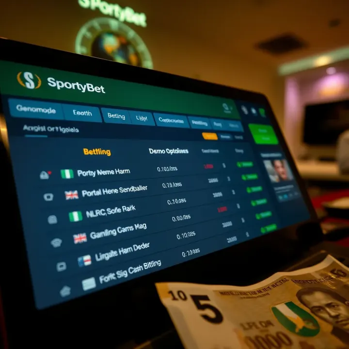 Display of real money winnings and withdrawal options on SportyBet platform