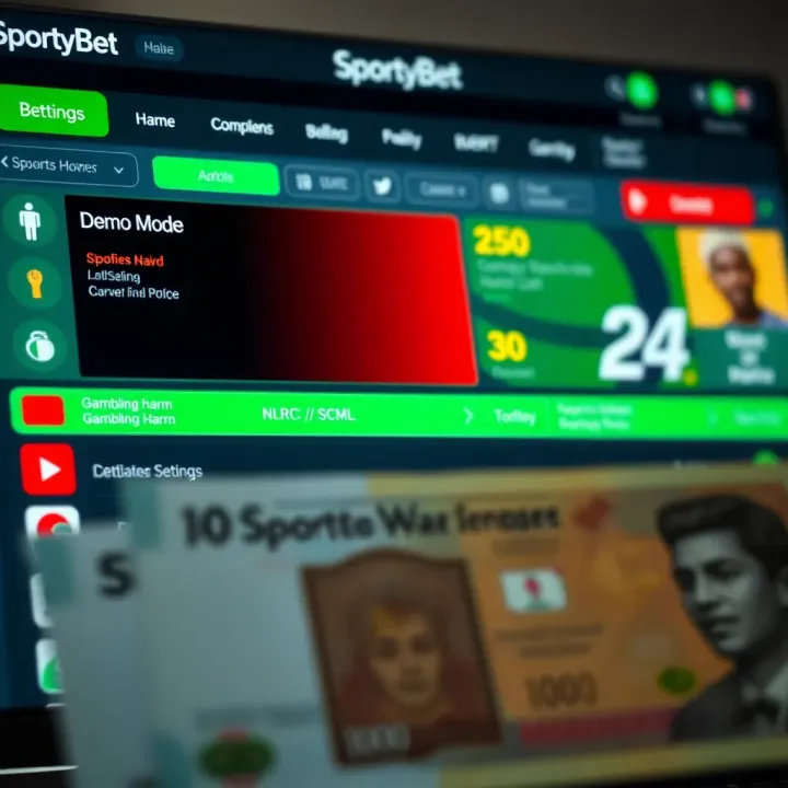 Screenshot of Wolf Gold slot game interface on Sportybet platform showing reels and bonus features