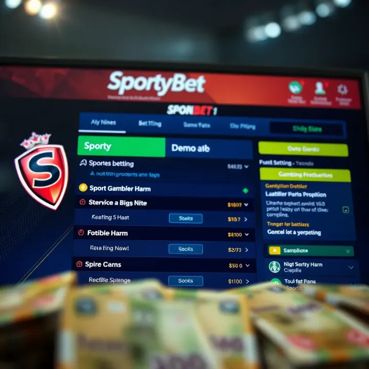 User navigating SportyBet app with focus on password recovery options