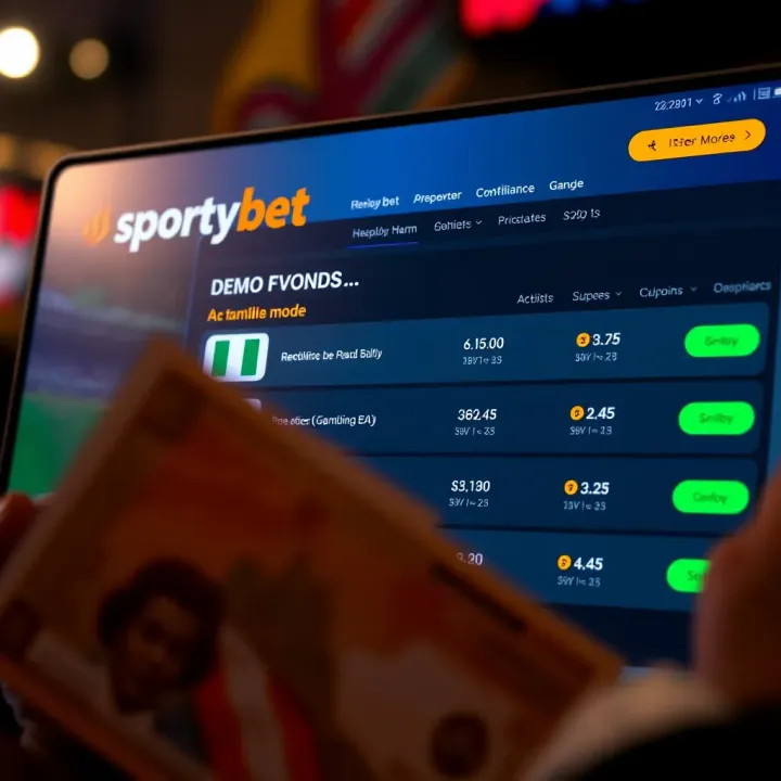 Mobile device showing Sportybet registration screen for Aviator game access