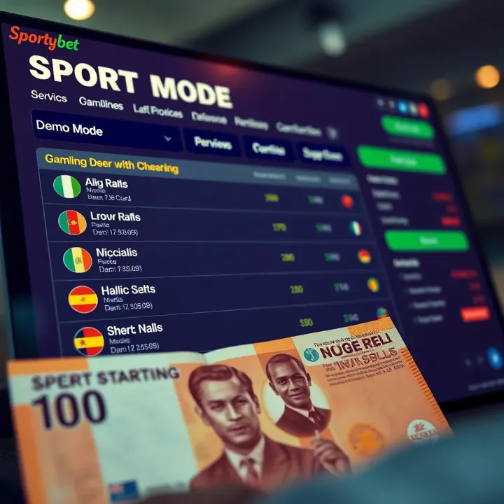 Overview of the Old Sportybet Mobile App Interface User navigating the old Sportybet mobile app interface on a smartphone screen