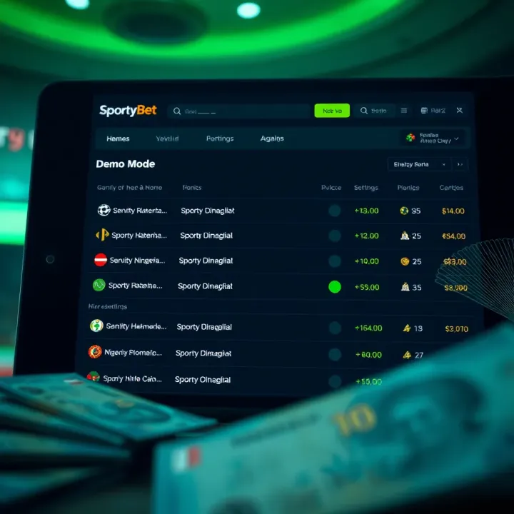 Digital interface showing sports betting analytics and prediction charts